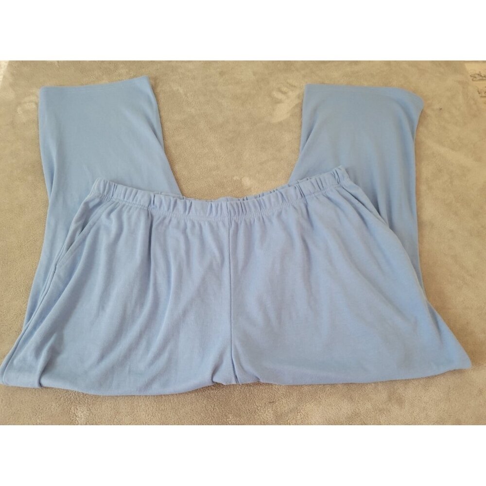 Woman Within 3XP Womens Blue Pants Straight Leg High Rise Pull On Pockets BLU25E